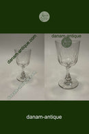 Holmegaard Derby Rødvinsglas 19cm Klart glas med oliv slibing og facet slebet stilk. Fra 1890-1950