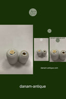 Royal Copenhagen Salto hvidt stel Salt og peberbøsse