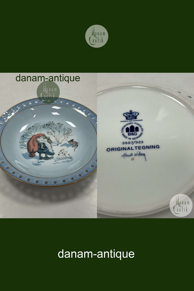 Bing og Grøndahl Harald Wiberg Julestel Dybtallerken No. 3507/323