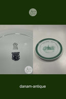 Royal Copenhagen Green Tranquebar Large Plate made for Kolonihaveforbundet