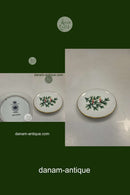 Bing og Grøndahl Juleminiatureplatte med grangren og Lyseholder No. 2814/5709