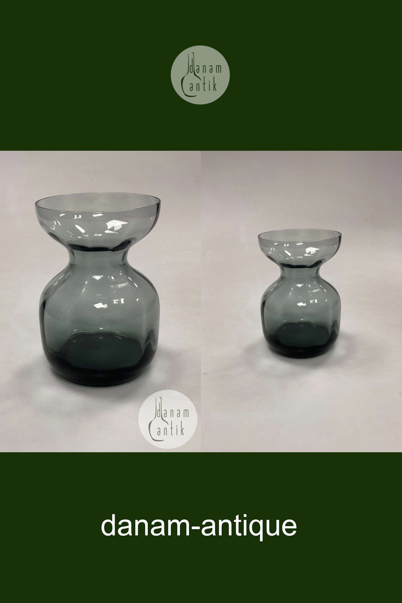 Grå/Smoke Blomsterløg Vase Holmegaard / Kastrup / Fyens Glasværk