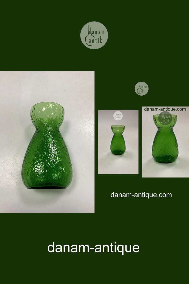 Græsgrøn Blomsterløg Vase Holmegaard / Kastrup / Fyens Glasværk