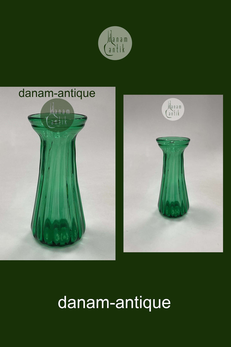 Flaskegrøn Blomsterløg Vase Holmegaard / Kastrup / Fyens Glasværk