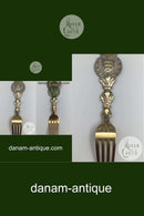 Anton Michelsen Mindegaffel Forgyldt Sterling Sølv 1921