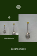 Hans Hansen Sterling Sølv Årsske 1984. Med Hjerte i gul emalje