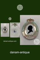 Royal Copenhagen Silhouette Flora Danica Royalty plate King Christian IX No RC-S1.