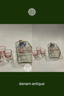 Holmegaard Jacob Bang Kantineflaske med 3 glas Sømand