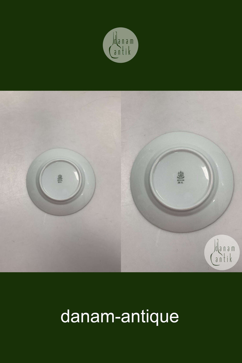 Bing og Grøndahl Elegance, Hvid Kagetallerken No. 28A