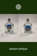 Holmegaard Harald Wiberg Nisse og Hund Snapseflaske