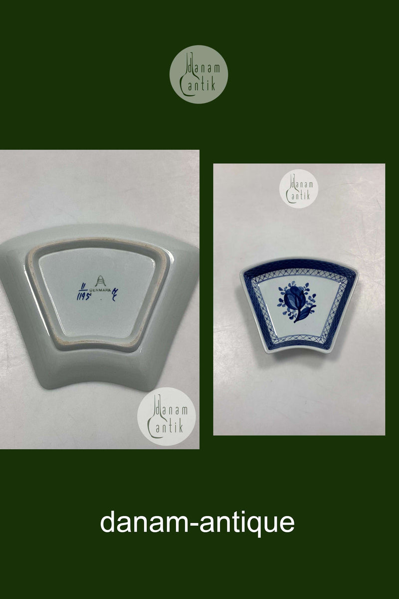 Royal Copenhagen Blå Tranquebar Cabaretskål til Fad No. 1195