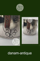 C. V. Hilstrøm Sølv Servietring med Rav