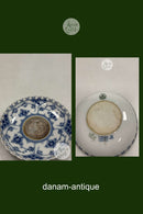 Royal Copenhagen Musselmalet Helblonde Askebæger / Platte med Sølvmønt No 1/1009