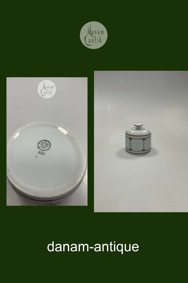 Bing og Grøndahl Tivoli Sukkerskål Med låg No. 302