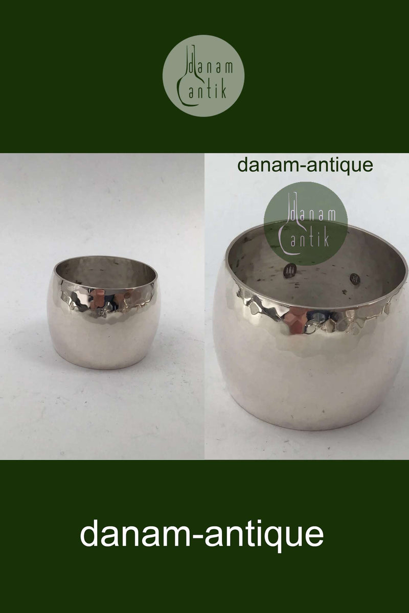 Dansk Sølv Hammerslået Servietring