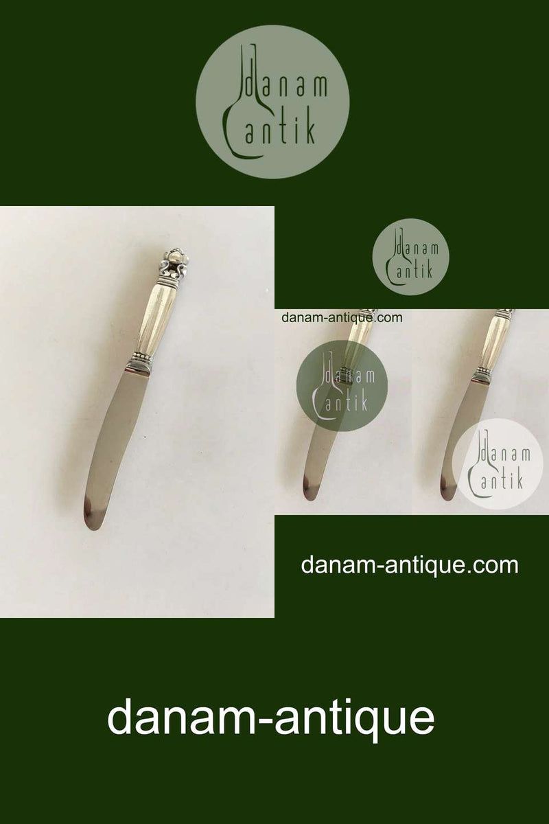 Georg Jensen Sterling Sølv Konge Rejsekniv No 306.
