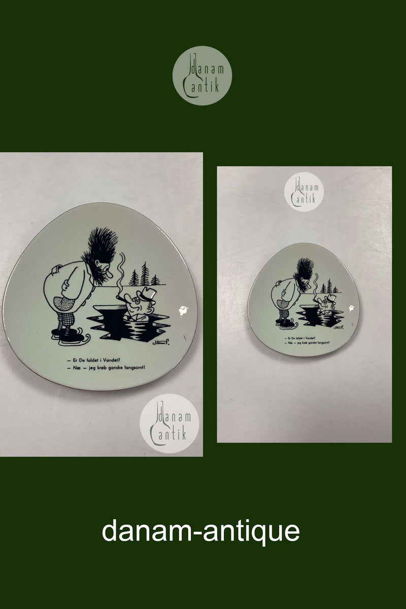 Storm P. Platte fra Knabstrup med Vittighedstegning