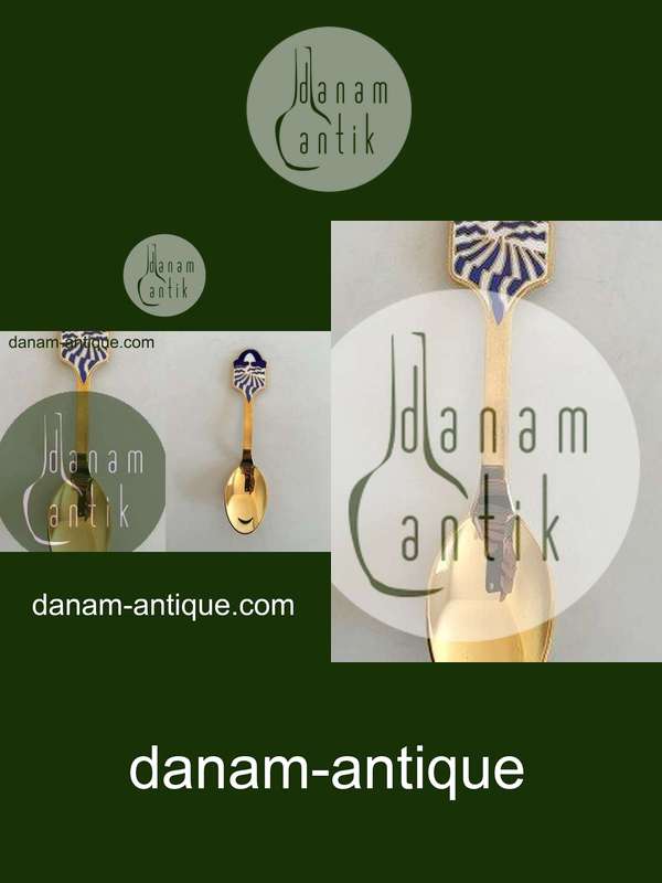 A. Michelsen Juleske 1986 Forgyldt Sterling Sølv med Emalje