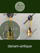 A. Michelsen 1985 Juleske Forgyldt Sterling Sølv med emalje