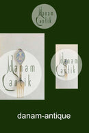 A. Michelsen 1984 Julegaffel Forgyldt Sterling Sølv med Emalje