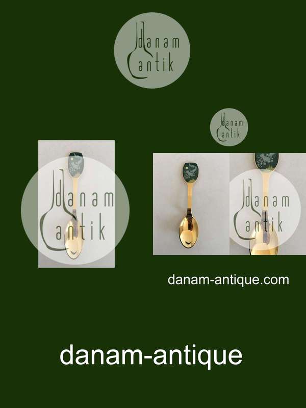 A. Michelsen 1983 Juleske Forgyldt Sterling Sølv med emalje