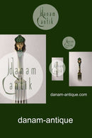 A. Michelsen 1982 Julegaffel Forgyldt Sterling Sølv med emalje