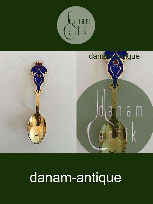 A. Michelsen 1974 Juleske Forgyldt Sterling Sølv med Emalje