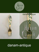 A. Michelsen 1970 Julegaffel Forgyldt Sterling Sølv med Emalje