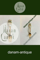 A. Michelsen 1959 Julegaffel Forgyldt Sterling Sølv med Emalje