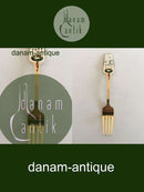 A. Michelsen 1949 Julegaffel Forgyldt Sterling Sølv med Emalje