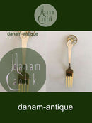 A. Michelsen 1942 Julegaffel Forgyldt Sterling Sølv med emalje.