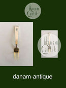 A. Michelsen 1940 Julegaffel Forgyldt Sterling Sølv.