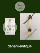 A. Michelsen 1935 Julegaffel Forgyldt Sterling Sølv med Emalje