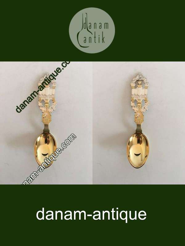 A. Michelsen 1926 Juleske Forgyldt Sterling Sølv.