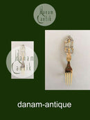 A. Michelsen 1926 Weihnachtsgabel Vergoldetes Sterling Silber