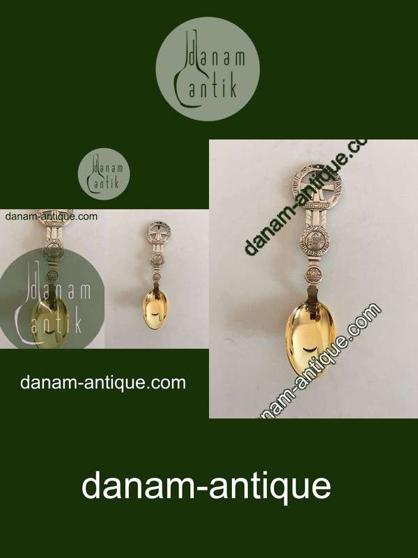 A. Michelsen 1920 Juleske Forgyldt Sterling Sølv