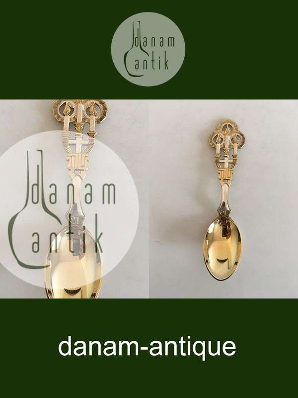 A. Michelsen Juleske 1917 Forgyldt Sterling Sølv