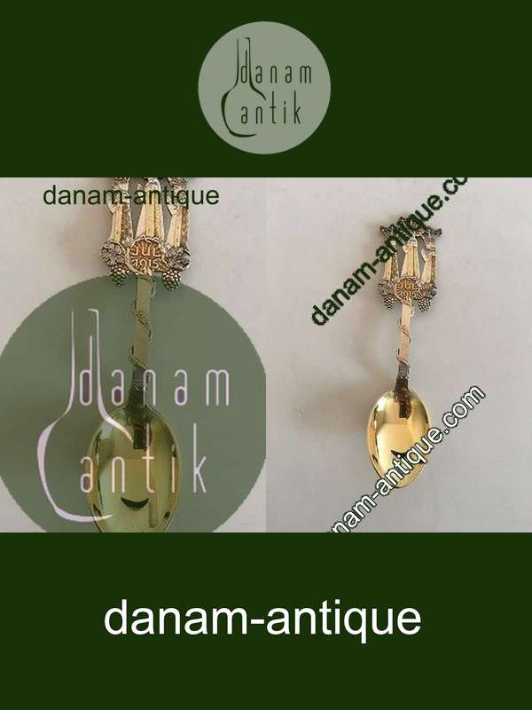 A. Michelsen 1915 Juleske  Forgyldt Sterling Sølv.