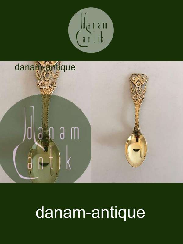 A. Michelsen Juleske 1912 Delvist forgyldt sterling sølv