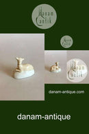 Engelsk fajance Lam figur