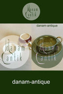 Empirekop dekoraeret med roser og guld. Antageligt Russisk. Fra 1860-1880