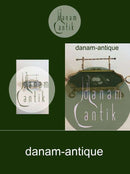 Old writing set ?. Made of brass and polished slate with floral decoration of colored stones.