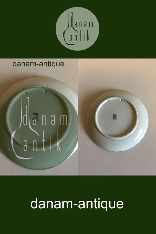 Heubach Platte dekoreret med vinterlandskab med træer og vandløb