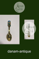 A. Michelsen 1988 Weihnachtslöffel Vergoldetes Sterlingsilber mit Emaille