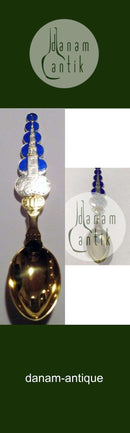 A. Michelsen 1927 Juleske Forgyldt Sterling Sølv med Emalje