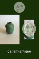 Gustavsberg Agenta Grøn Celadon Vase med sølvdekoration No 1049II