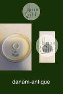 Aluminia Bremerholm Lysestage med brun glasur No 4/1491