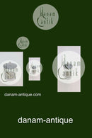 Holmegaard  Pharmacy Jar with lid with the text "MUMIA" from 1987