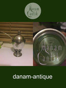 乔治-詹森纯银珐琅国王芥末碗和勺子 No 741