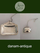 Georg Jensen Sterling Sølv Konge Brandy Skilt med kæde No 293B